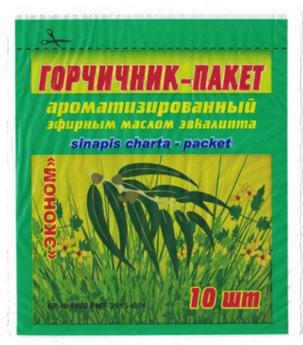 Горчичник-пакет аром. масло эвкалипта "эконом"