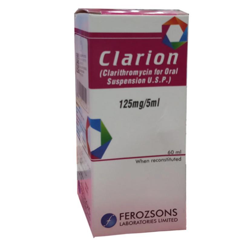 Кларион 125мг/5мл 60мл сусп (Кларитромицин)